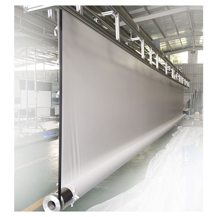 150‘’-500‘’ large size power motorized projector screen custom 4K/UHD remote control intelligent projector screen